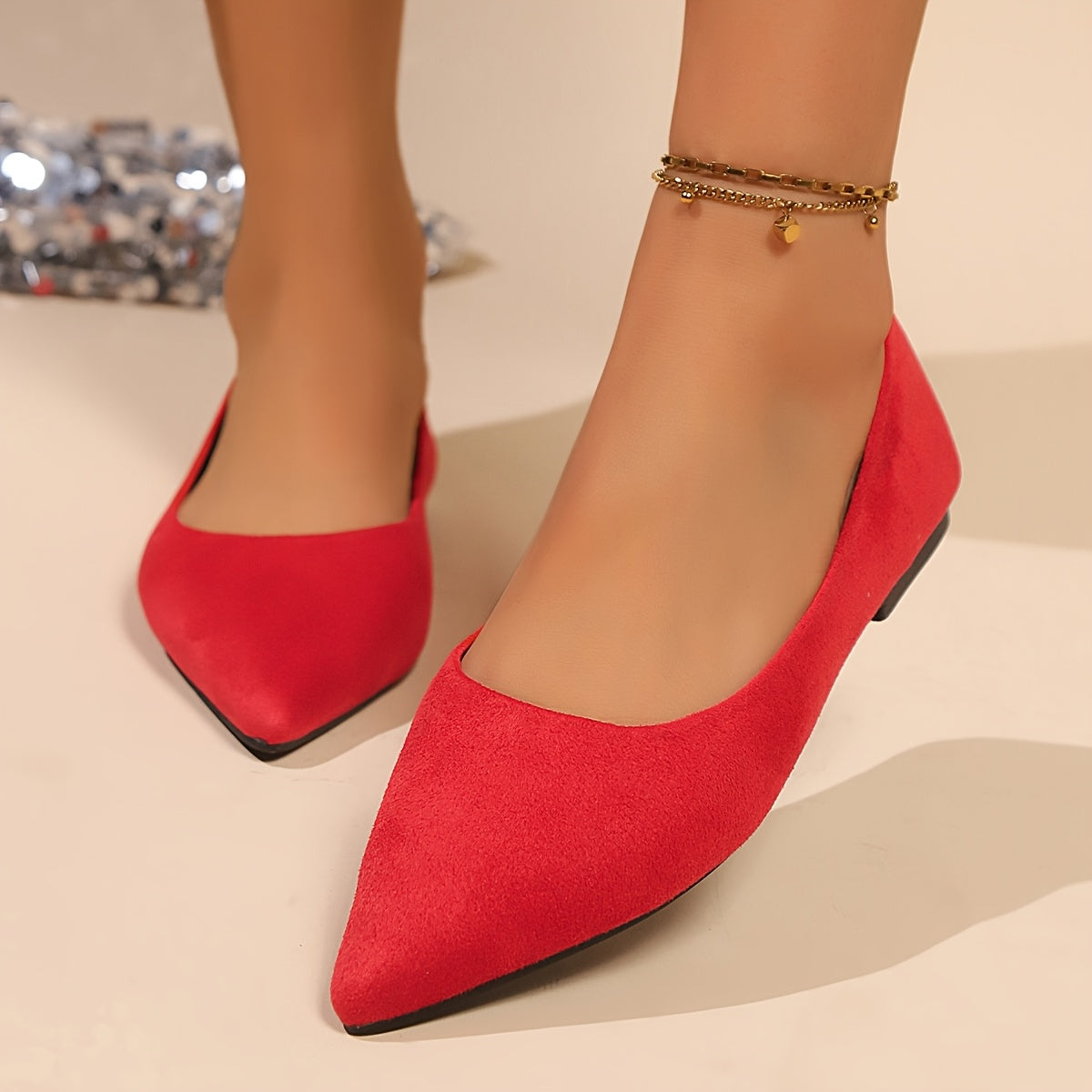 Women's Flat Shoes Solid Color Comfortable Casual Flat Bottom Shoes