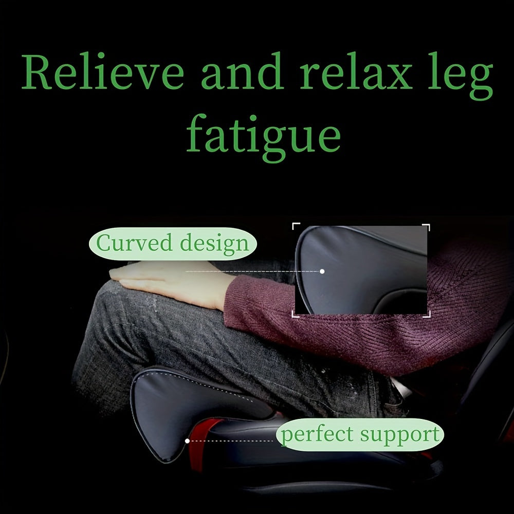 Car Seat Thigh Support Cushion with Sponge Filler and PU Leather for Office or Car