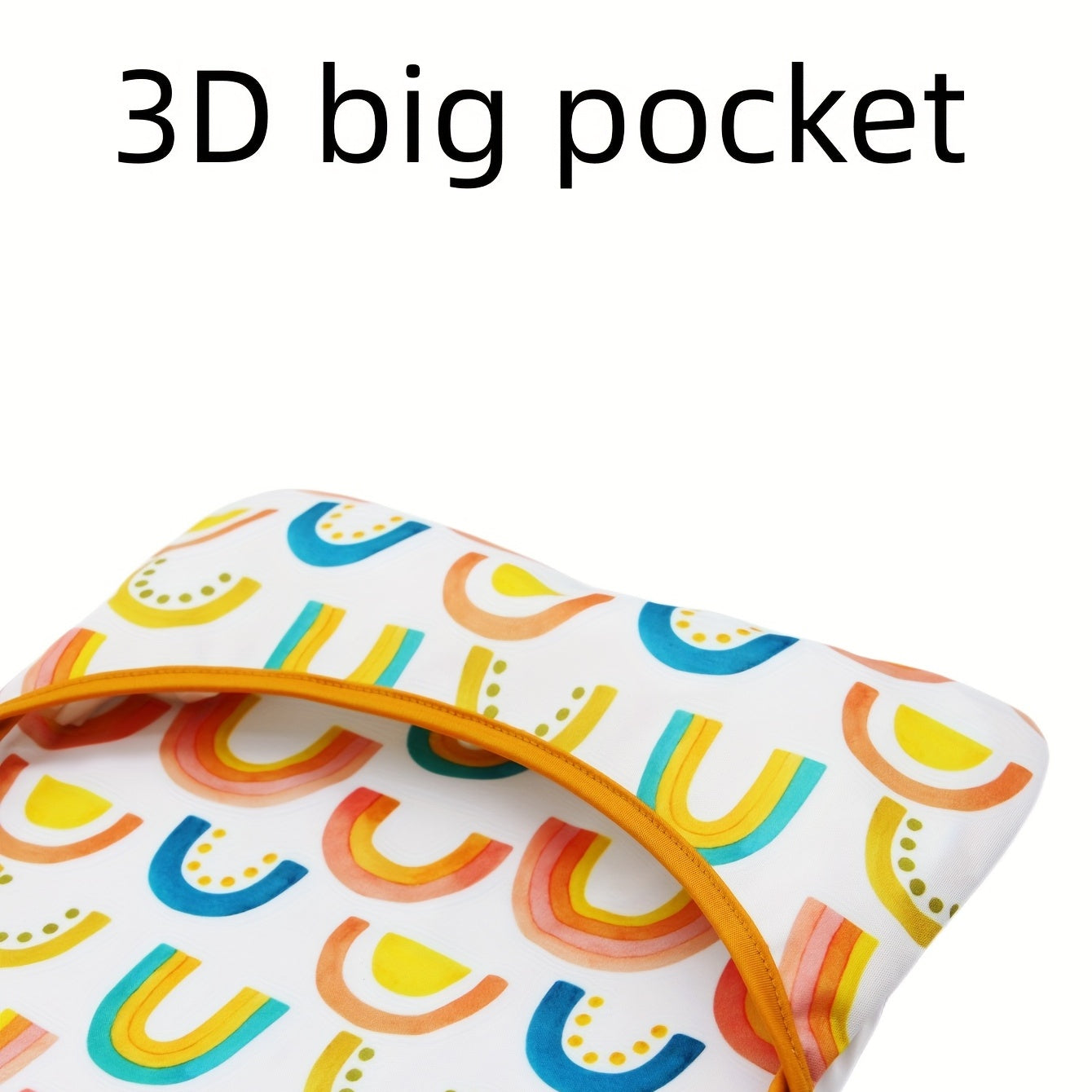 Baby Bibs Rainbow Print Long Sleeve Bib Suit for Babies 6-24 Months One Size