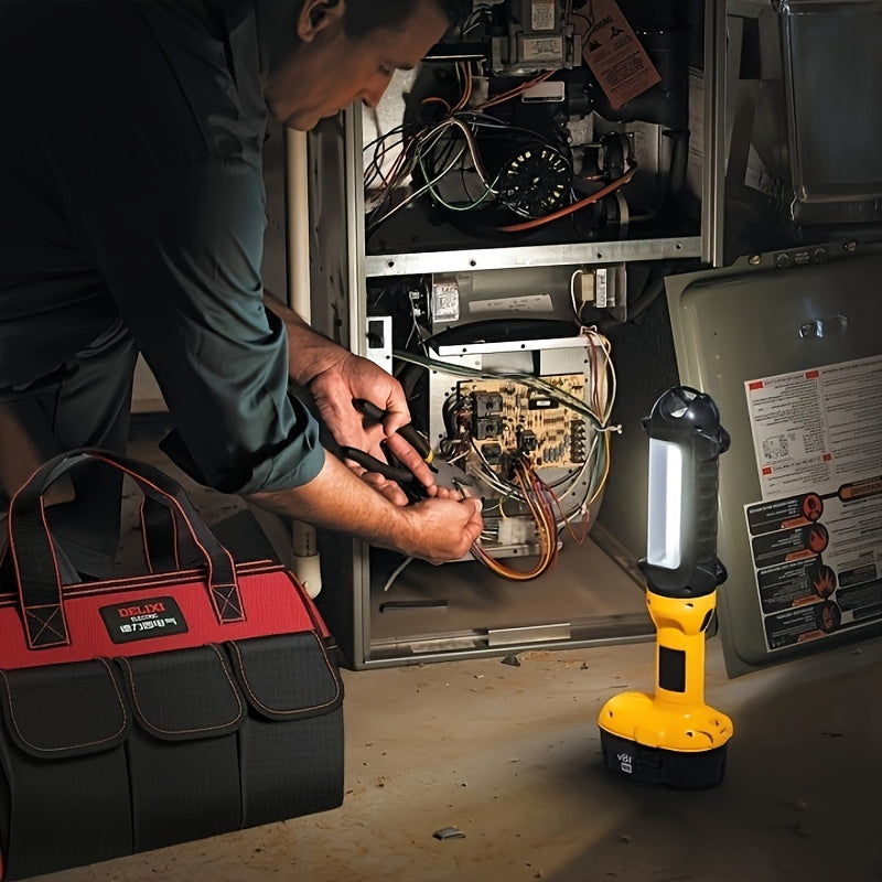 Keng og'zli asboblar uchun og'ir yuk ko'taruvchi ko'p cho'ntakli asbob saqlash sumkasi, asboblarni oson tashkil etish uchun bir nechta qatlamlarga ega (33.02 sm x 35.56 sm x 40.64 sm)