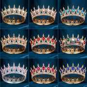 Rhinestone Tiara for Women Wedding Prom Bridal Hair Accessory Elegant Crown