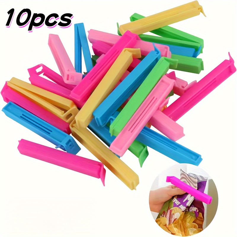 Pack de 5, 10, 20 clips reutilizables para almacenamiento de alimentos de polipropileno a prueba de humedad y polvo