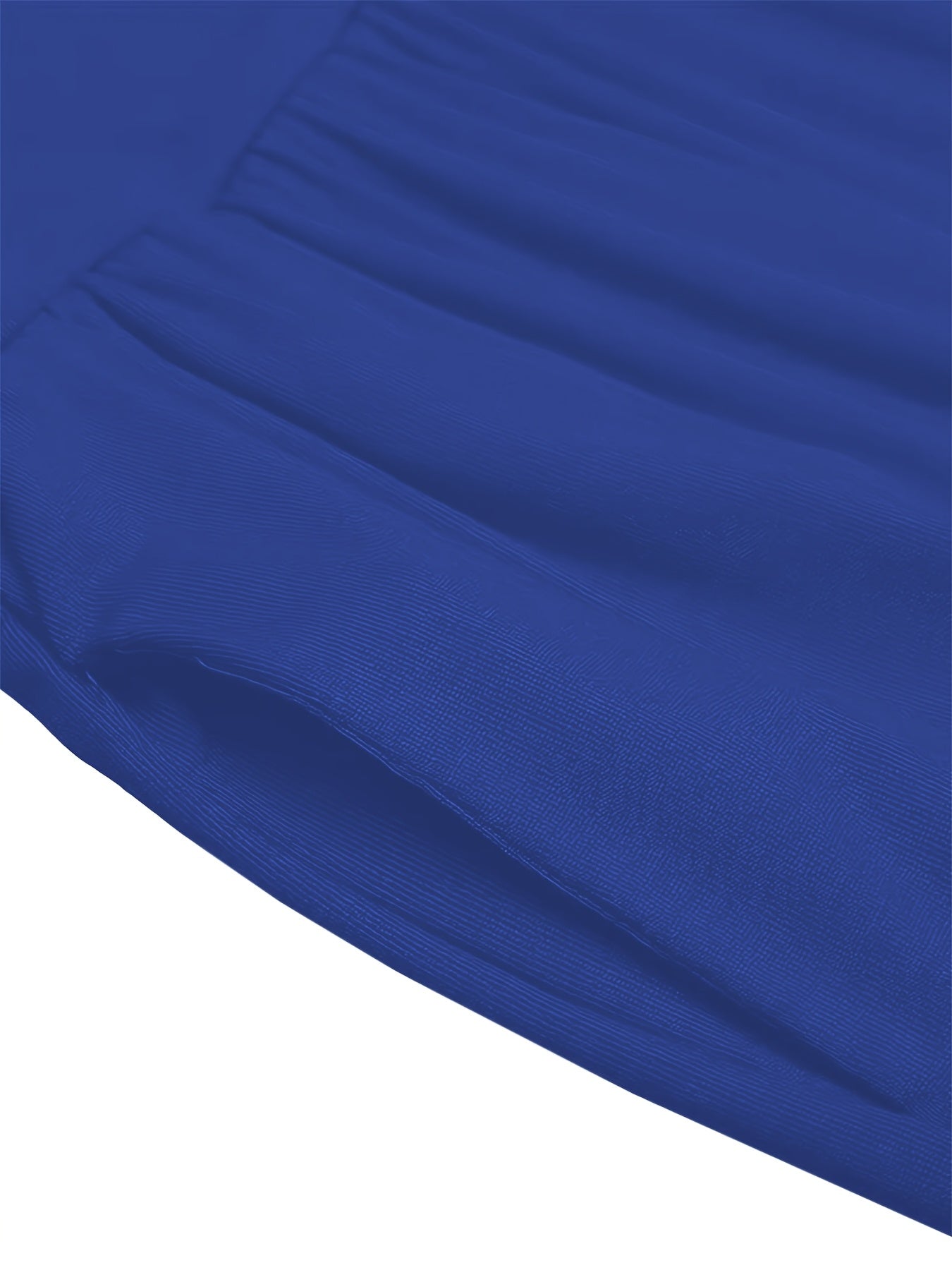 Plus Size Women's Maxi Skirt High-Waisted Long Flowy Red Casual Office Dress