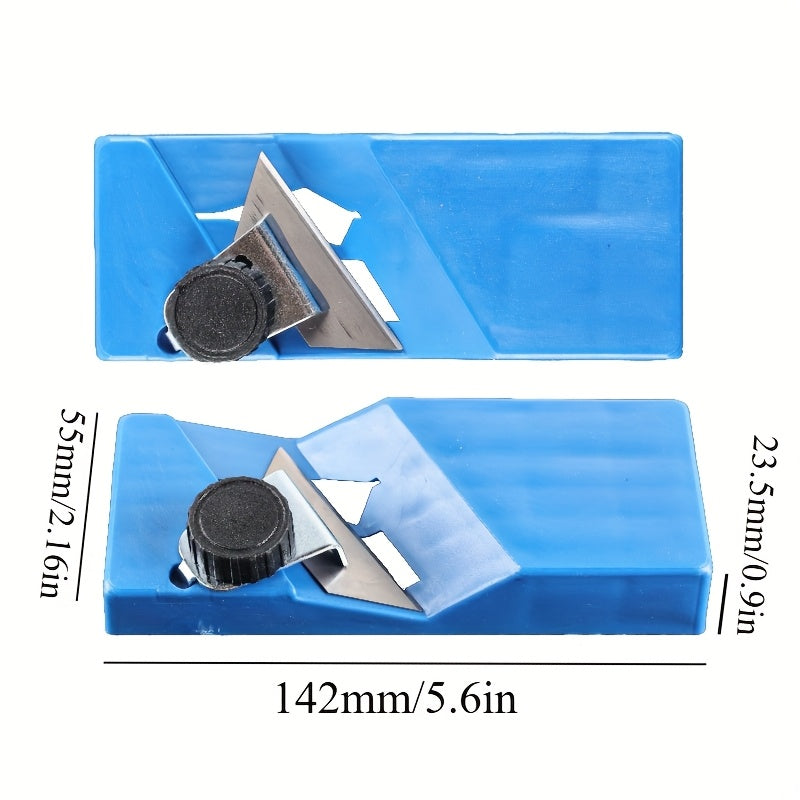 Handheld Woodworking Hand Planer Plastic Dual-Purpose V-Groove Chamfer Plane