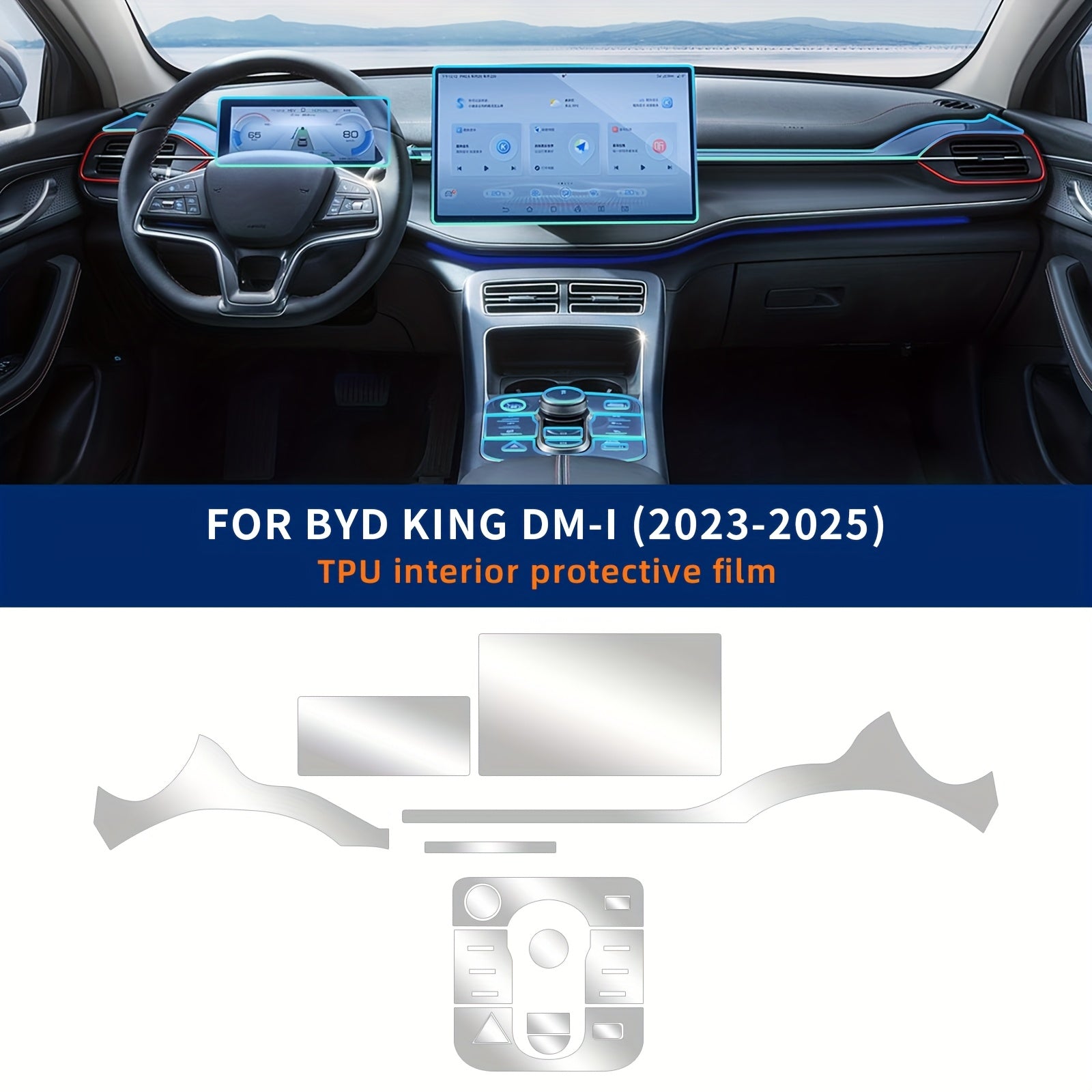 Película protectora transparente de TPU para exterior de coche 2023-2025 resistente a arañazos