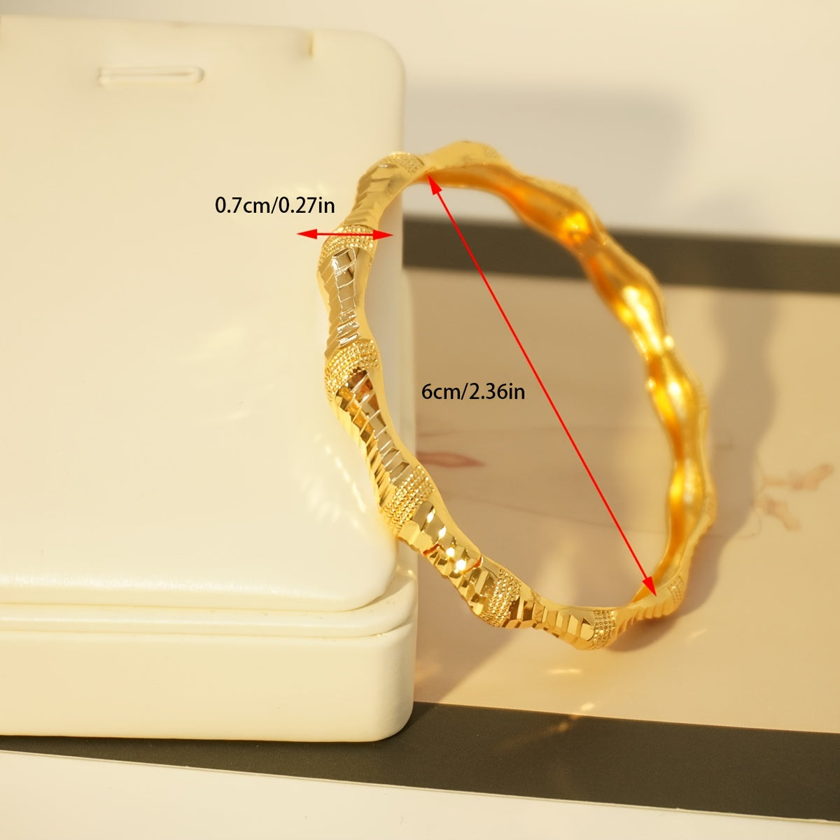 Gold-Plated Copper Cuff Bracelet Set for Women Elegant Jewelry for Everyday and Gifts