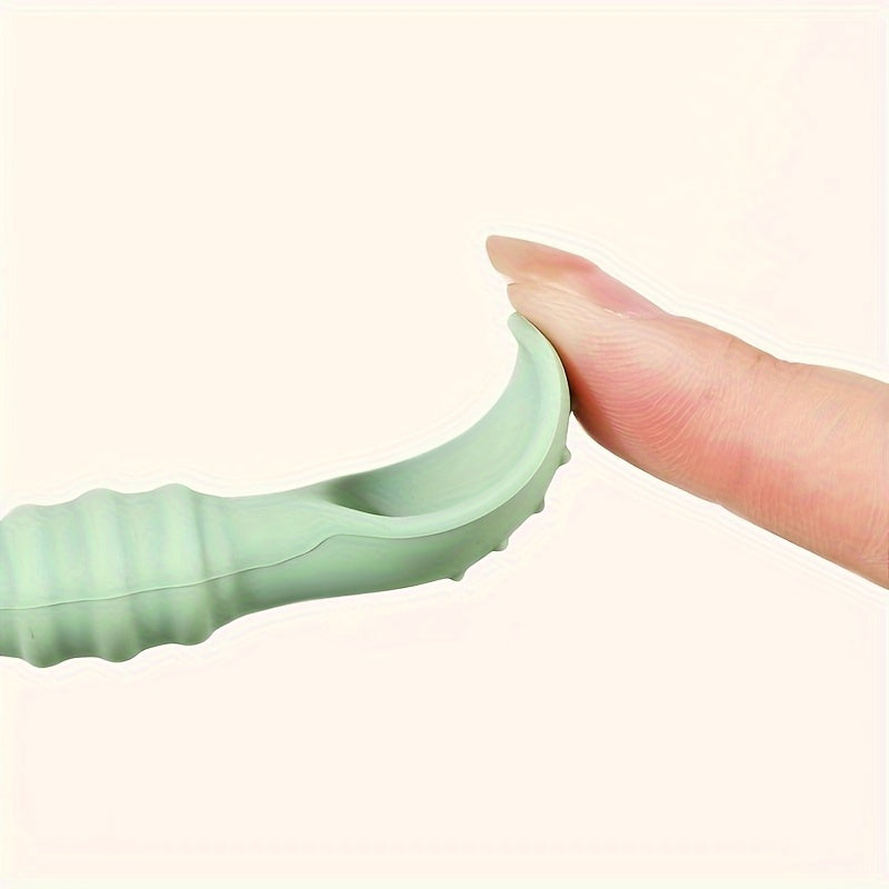 Juego de utensilios de silicona para niños de 3 piezas con diseño de cara feliz, no tóxico, seguro para microondas y lavavajillas