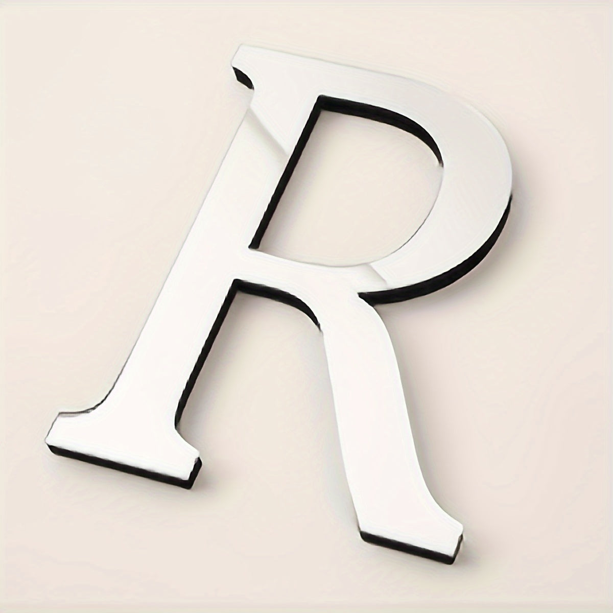 3D Acrylic Mirror Wall Decals Alphabet Stickers Gold Silver Self-Adhesive Modern Home Decor