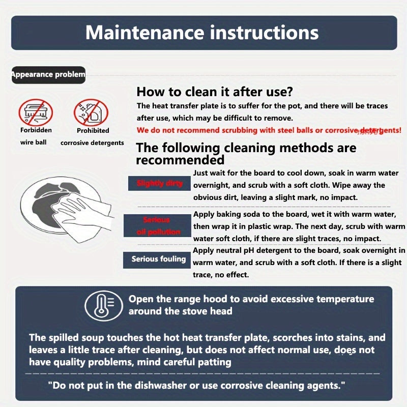 Aluminum Heat Diffuser for Gas Stove Kitchen Tool Protects Pots from Scalding