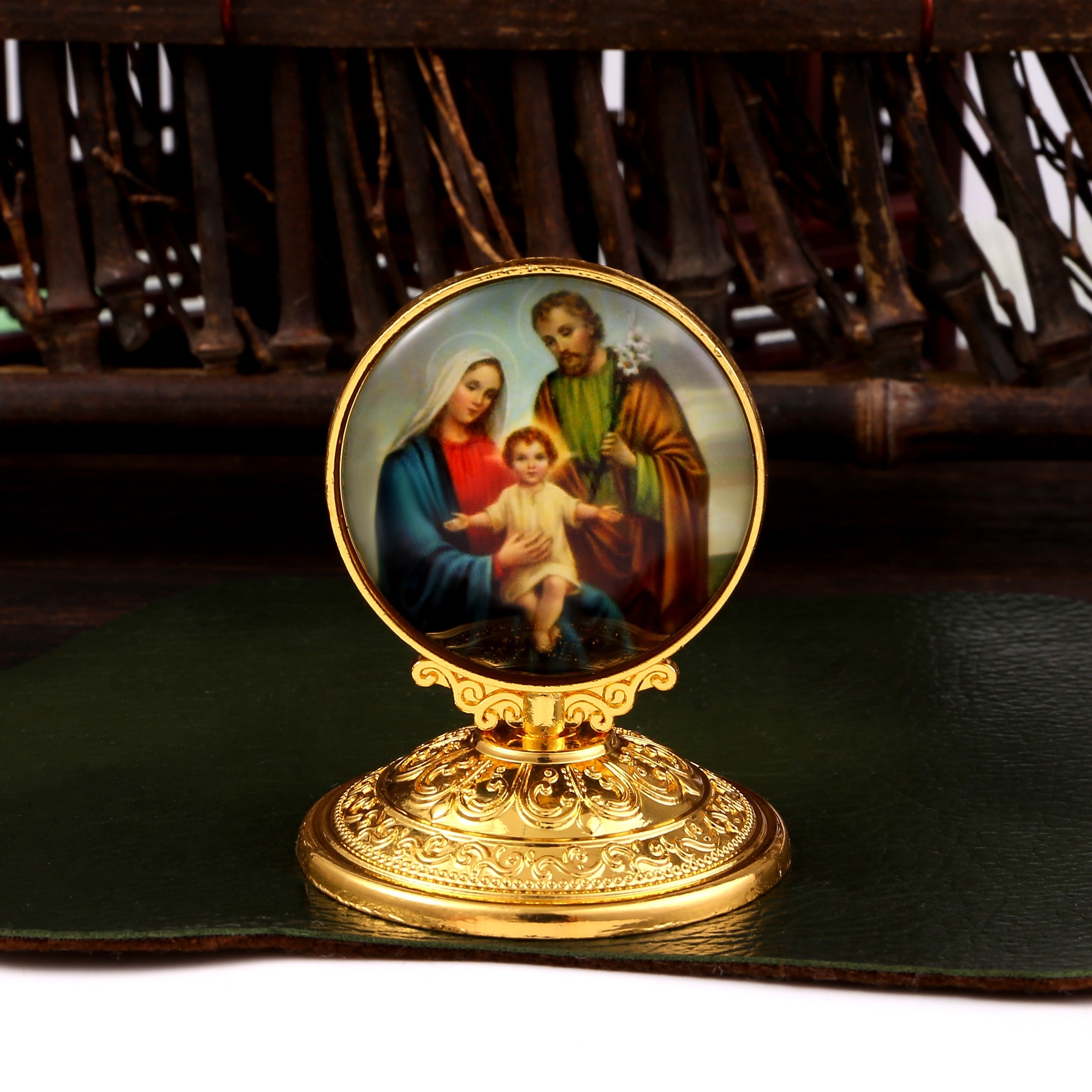 Religious Decor Virgin Mary Figurine Antique Church Zinc Alloy Home Ornament