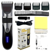 Cortapelos con 5 velocidades, motor potente, batería duradera, luz LED para cortar el cabello