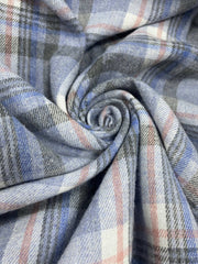 Plus Size Women's Oversized Plaid Shirt Mid-Length Loose Fit Fashionable