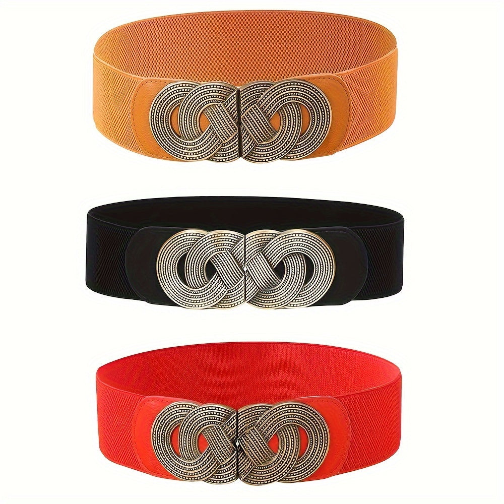 Женский ретро-пояс из эластичной кожзаменителя для пальто и платьев