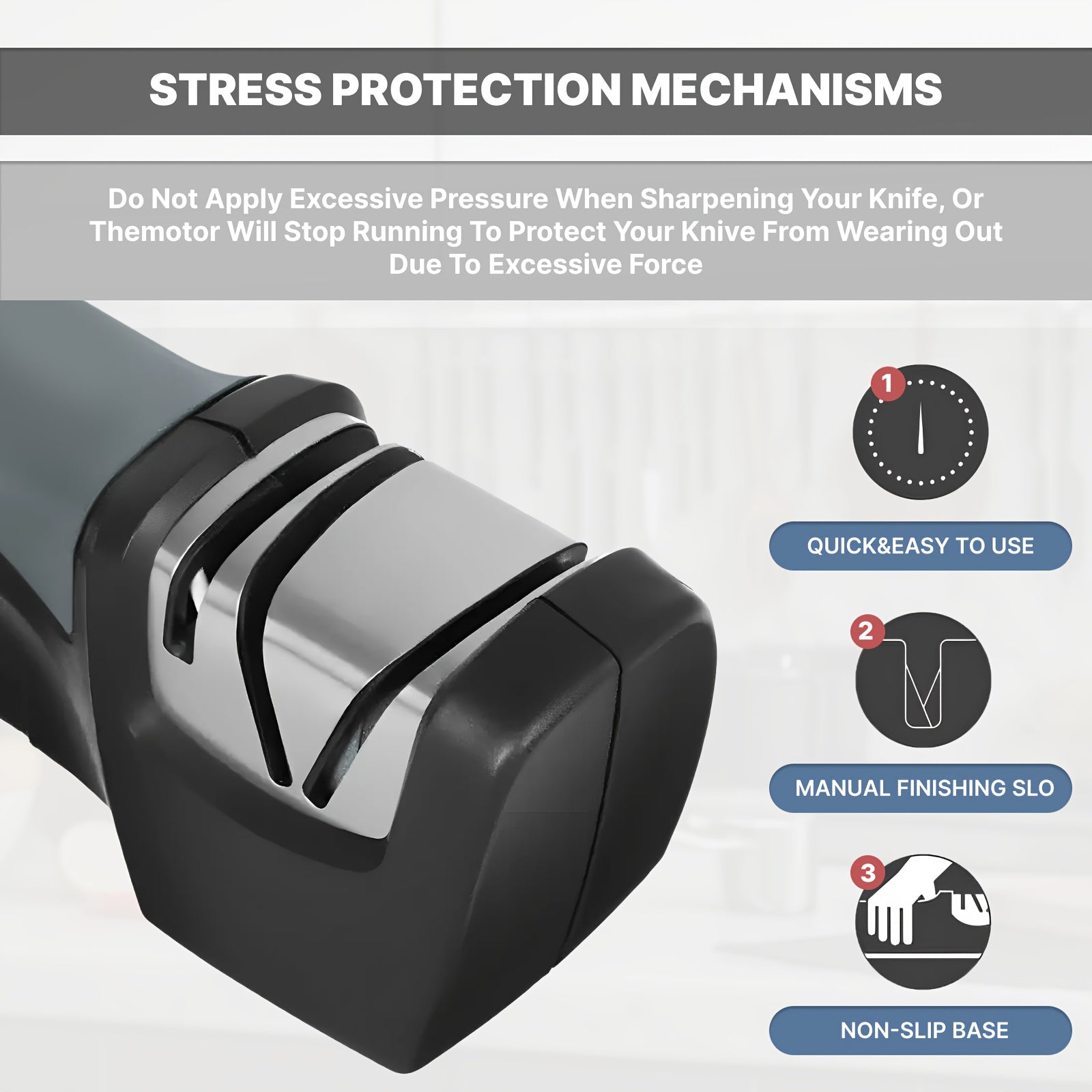 Электрическая точилка для ножей USB портативная с синтетическими колесами, керамическими стержнями, нескользящей основой