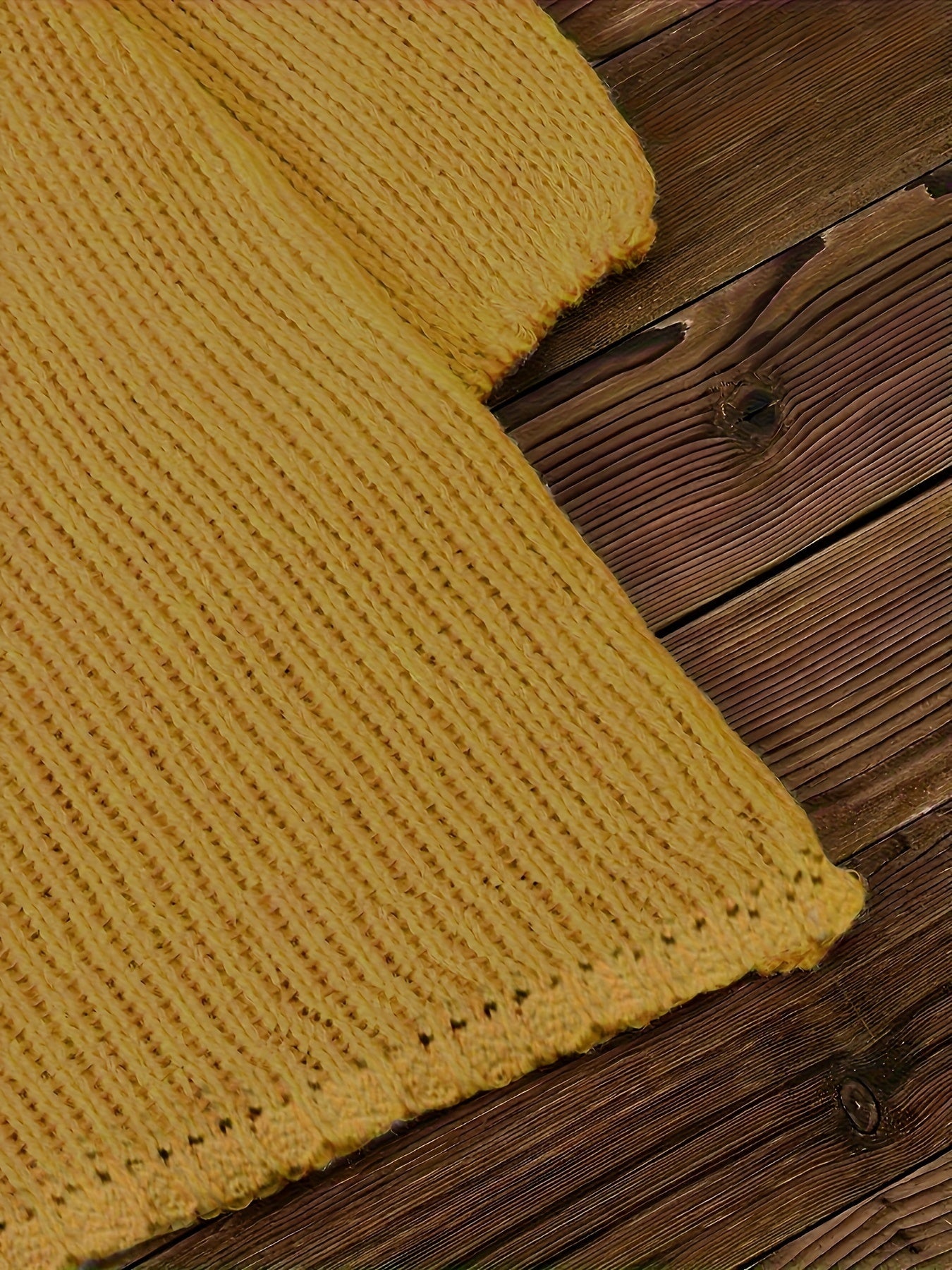 Plus o'lcham V-shaklli bo'yinli ayollar uchun sviter, polyester to'qilgan pulover, bir rangli