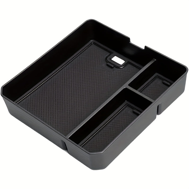 Car Storage Box Durable PC Material Central Console Organizer Spacious Compartments