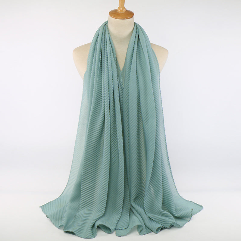 Pañuelo de hiyab de color sólido para mujer, transpirable, protección solar, a prueba de viento, ligero