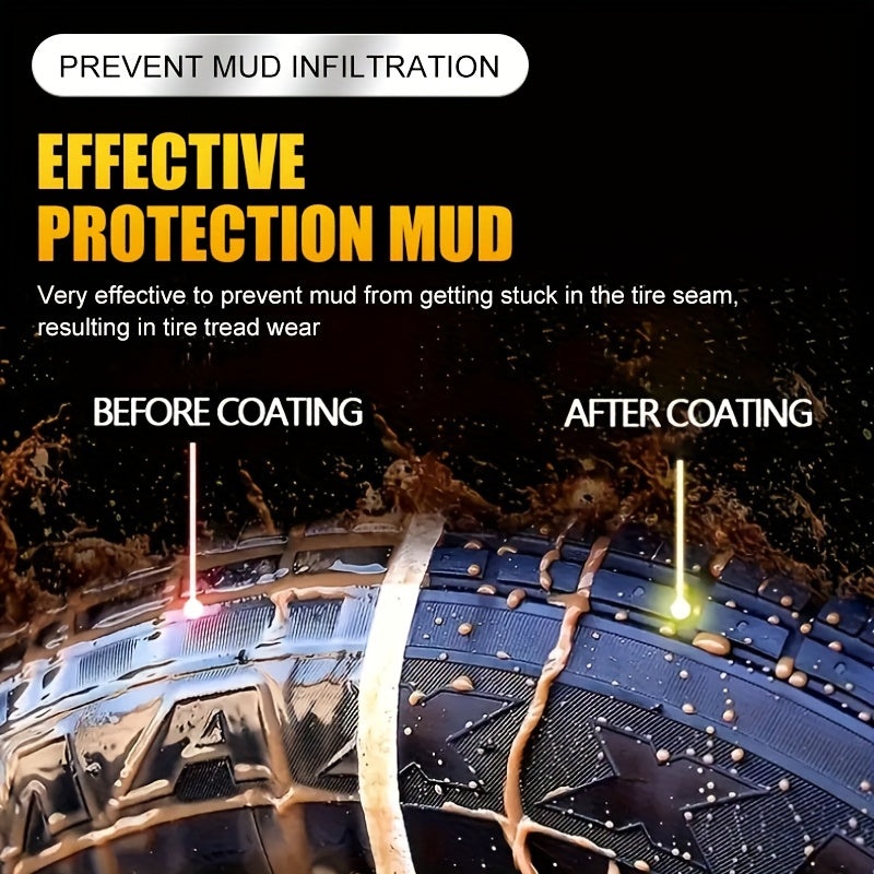 Cera brillante para neumáticos con aceite de coco, aplicador de esponja, mejora el brillo del plástico