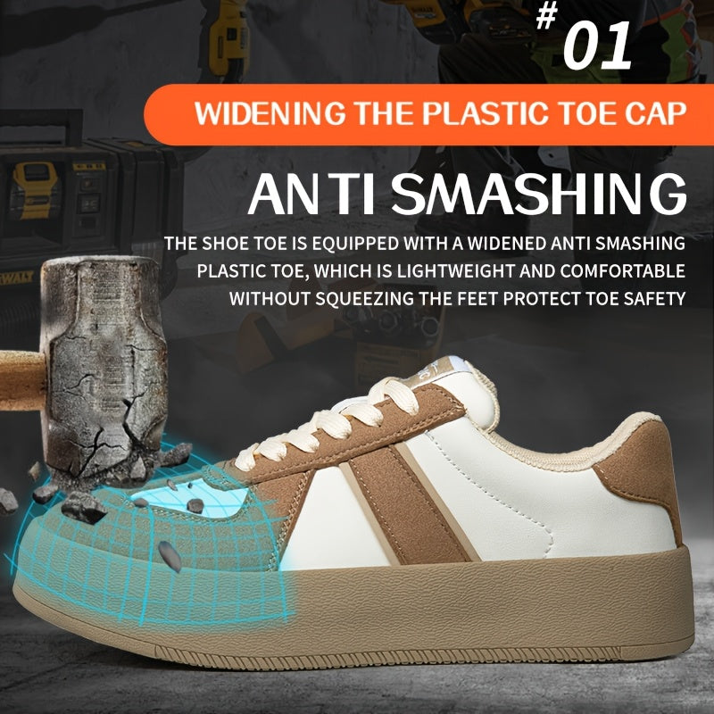 Women's Stab-Resistant Work Shoes Lightweight Breathable Steel-Free Safety Footwear