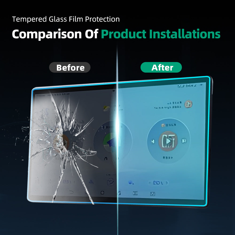 Car Navigator Screen Protector Tempered Glass 12.8-Inch GPS Display Fingerprint Resistant