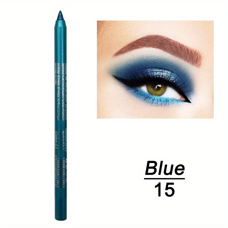 Women's Waterproof Eyeliner Pencil Long-Lasting Smudge-Proof Glitter
