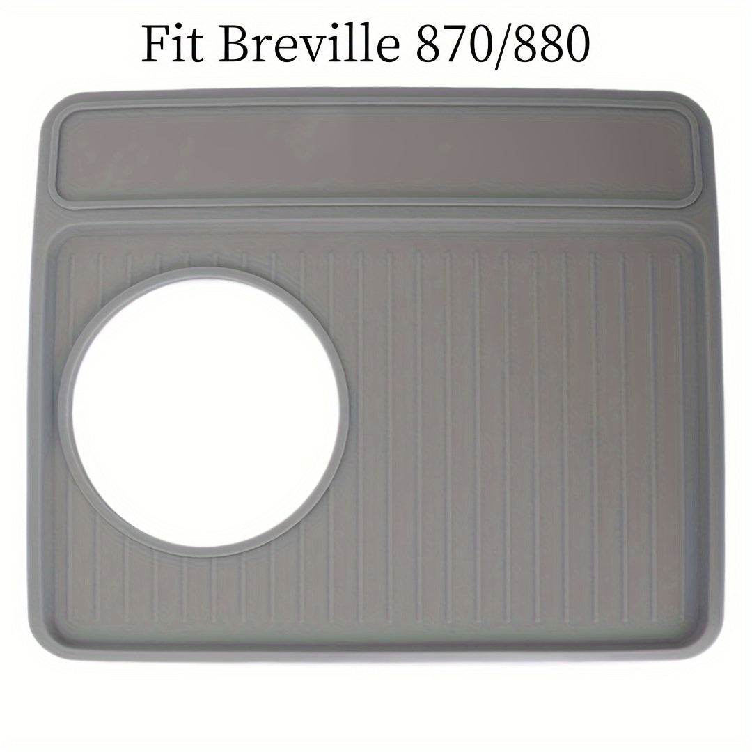 Silicone Espresso Tamping Mat Non-Slip Waterproof Heat Resistant Black Gray Coffee Machine Pad