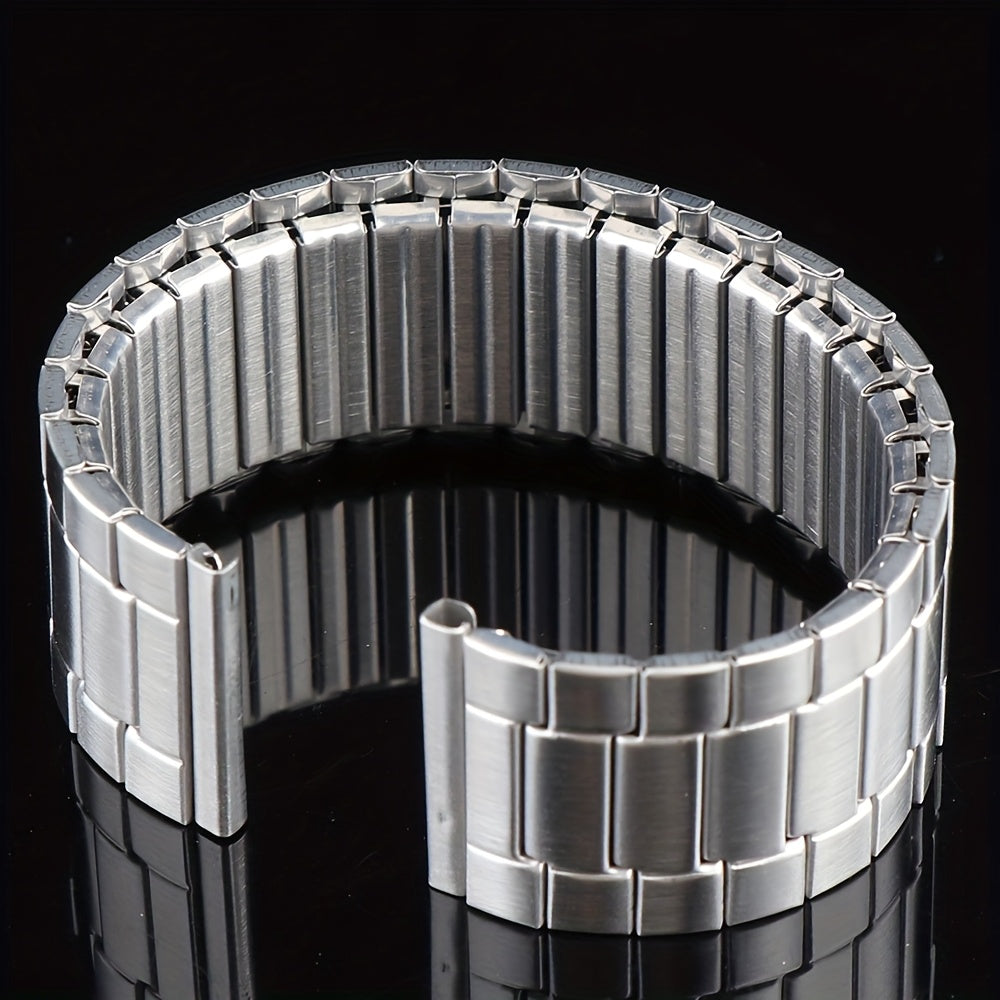 22mm Stainless Steel Elastic Watch Strap for Smartwatches Compatible with Huawei, Xiaomi, Huami