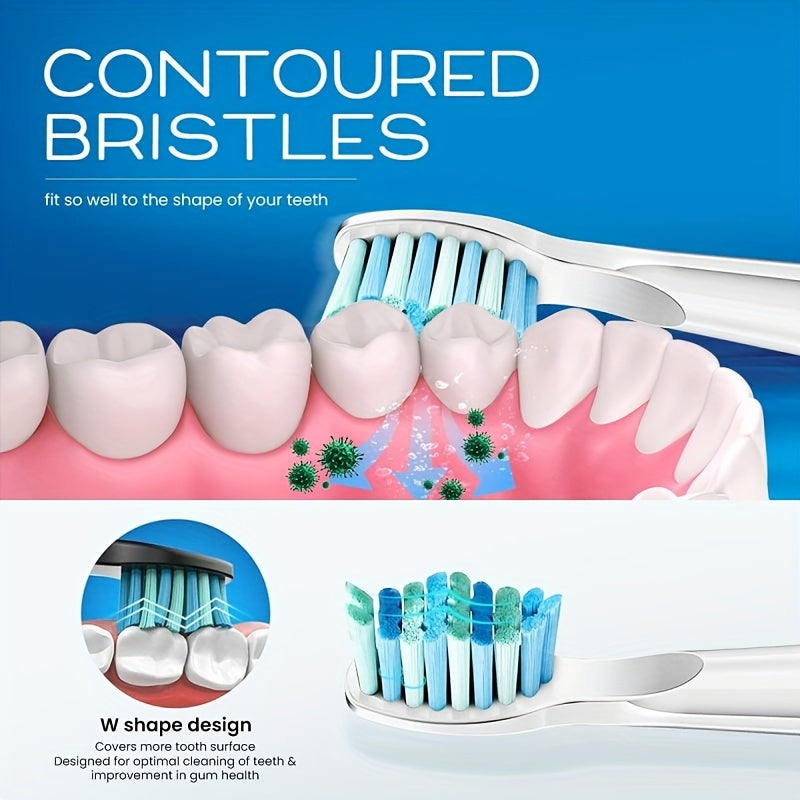 Replacement Electric Toothbrush Heads for Multiple Models Standard Size White