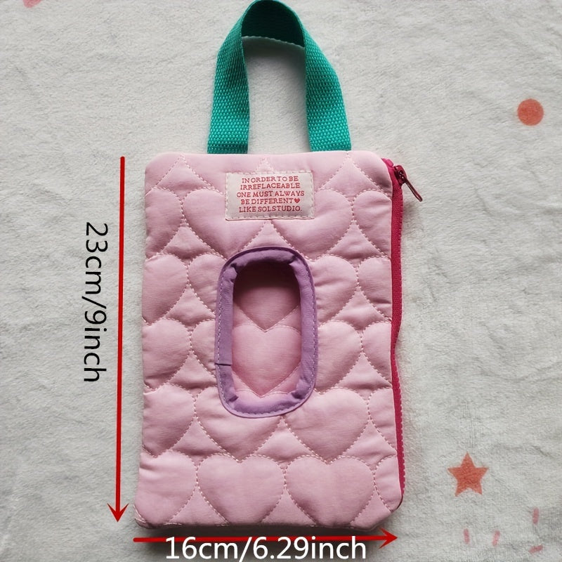 Travel-Friendly Tissue Storage Bag with Flip-Top Lid for Wet Wipes and Car Tissues