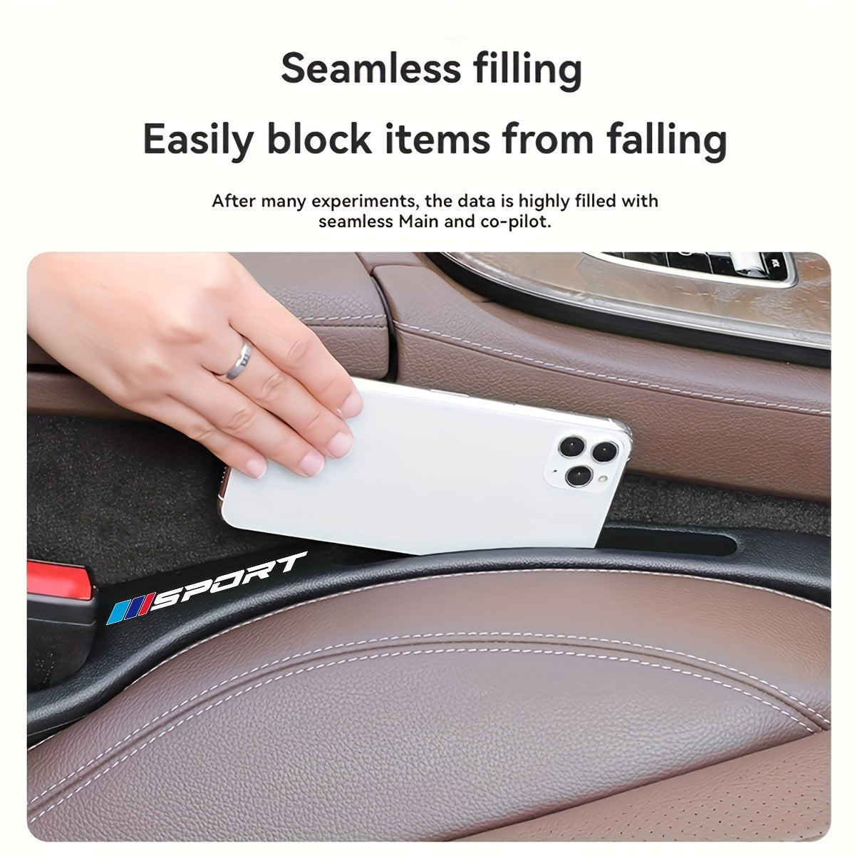 Universal Car Seat Storage Organizer for Preventing Items from Falling