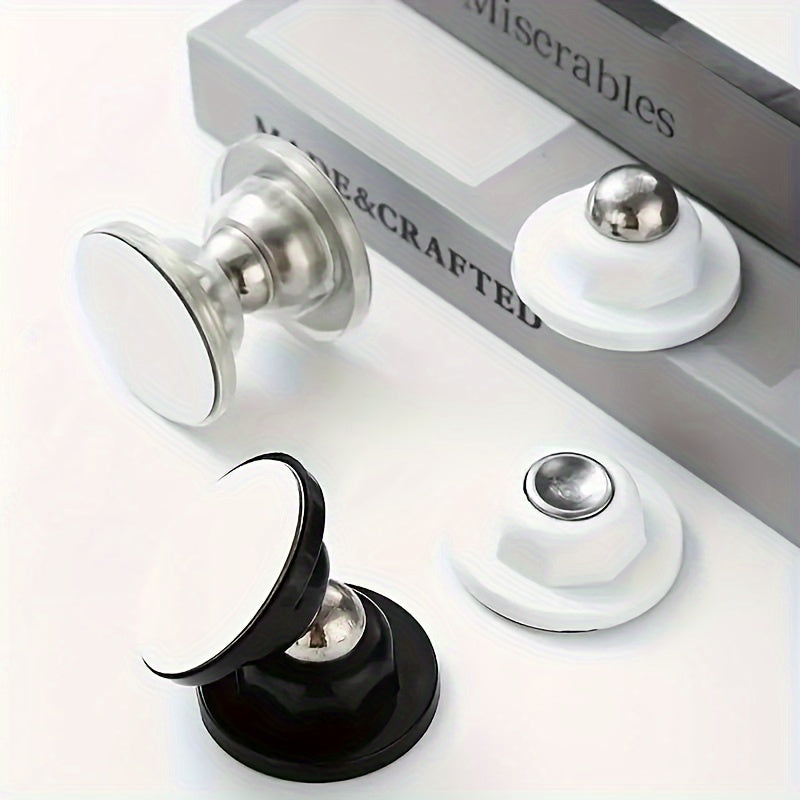 Magnetic Door Stop, Adhesive Wall or Floor Mount, Keeps Doors Open Safely