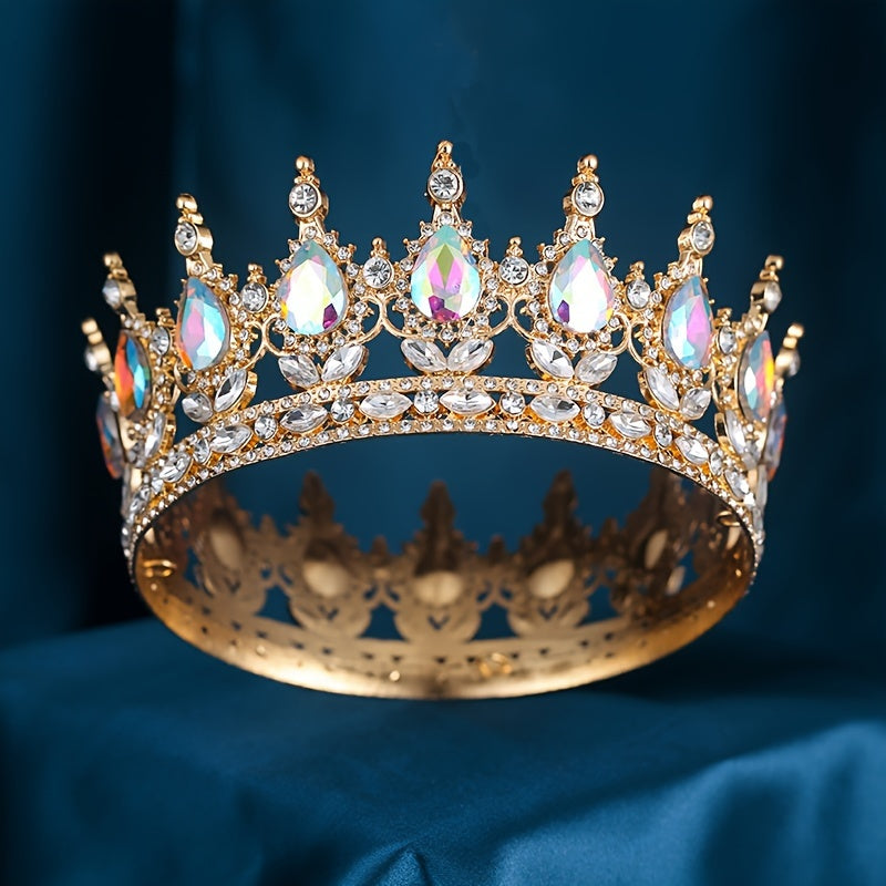 Rhinestone Tiara for Women Wedding Prom Bridal Hair Accessory Elegant Crown