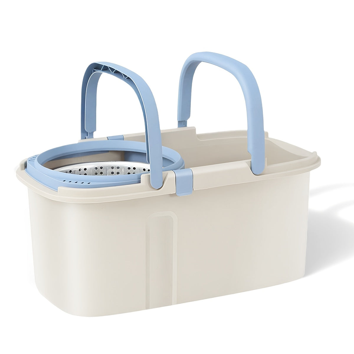 Conjunto de fregona y cubo giratorio de 360° con sistema de drenaje rápido para cocina, baño y sala de estar