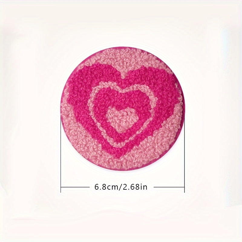 2 Pcs Car Anti Slip Plush Coaster Non Slip Durable Interior Accessories