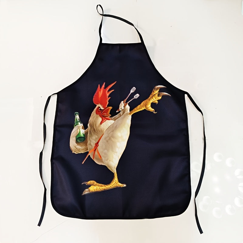 Креативный и забавный фартук с животным принтом, водонепроницаемый и маслостойкий, идеально подходит для различных задач, таких как уборка, готовка, выпечка, садоводство, кейтеринг и работа в молочном или чайном магазине.