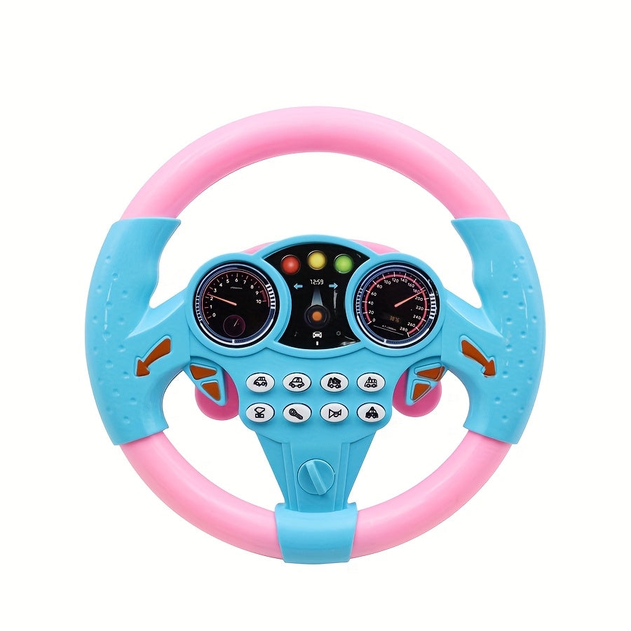 Bolalar uchun simulyatsion haydovchilik boshqaruvchisi, aylanuvchi musiqali volan o'yinchoq. Ta'lim beruvchi va qiziqarli sovg'a, ABS rezinasidan turli ranglarda tayyorlangan. Batareyalar kiritilmagan.