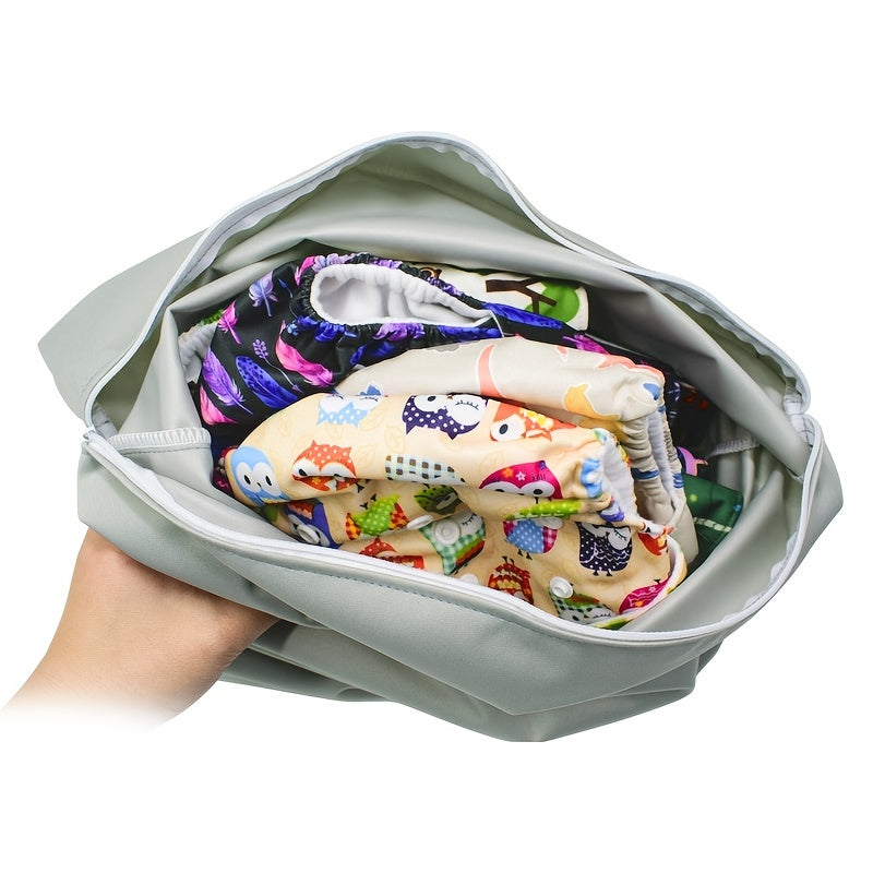 Большая водонепроницаемая многоразовая влажная сумка для подгузников, органайзер для коляски