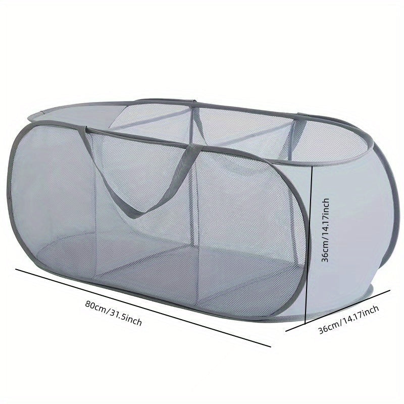 Laundry Bag with 2/3 Compartments for Adults and Children Durable Foldable Storage