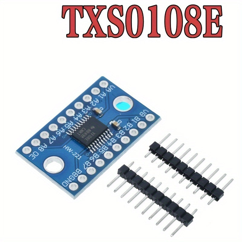 5-Pack TXS0108E High-Speed Full-Duplex Voltage Converter Modules 8-Channel Level Shifter for Microcontroller and Communication