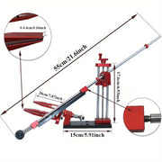 Professional Kitchen Knife Sharpener, Qizil Aluminiy Alloy, Qo'lda Ishlash, Batareyaga Ehtiyoj Yo'q, Statik Burchakli Qirqish Tizimi.