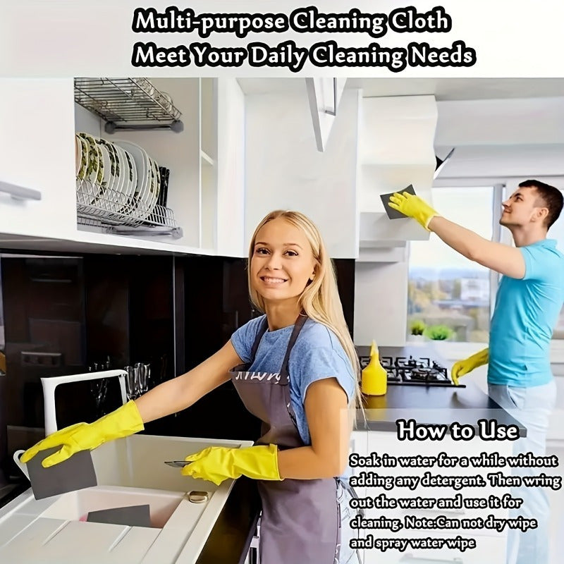 5-Pack Microfiber Glass Cleaning Cloths Woven Absorbent Lint-Free for Windows Mirrors Kitchen Outdoor