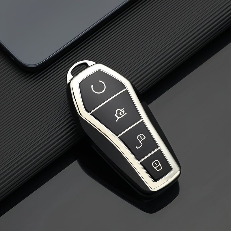 Car Key Case Silicone Cover for Vehicle Models Compatible with Various Electric Cars