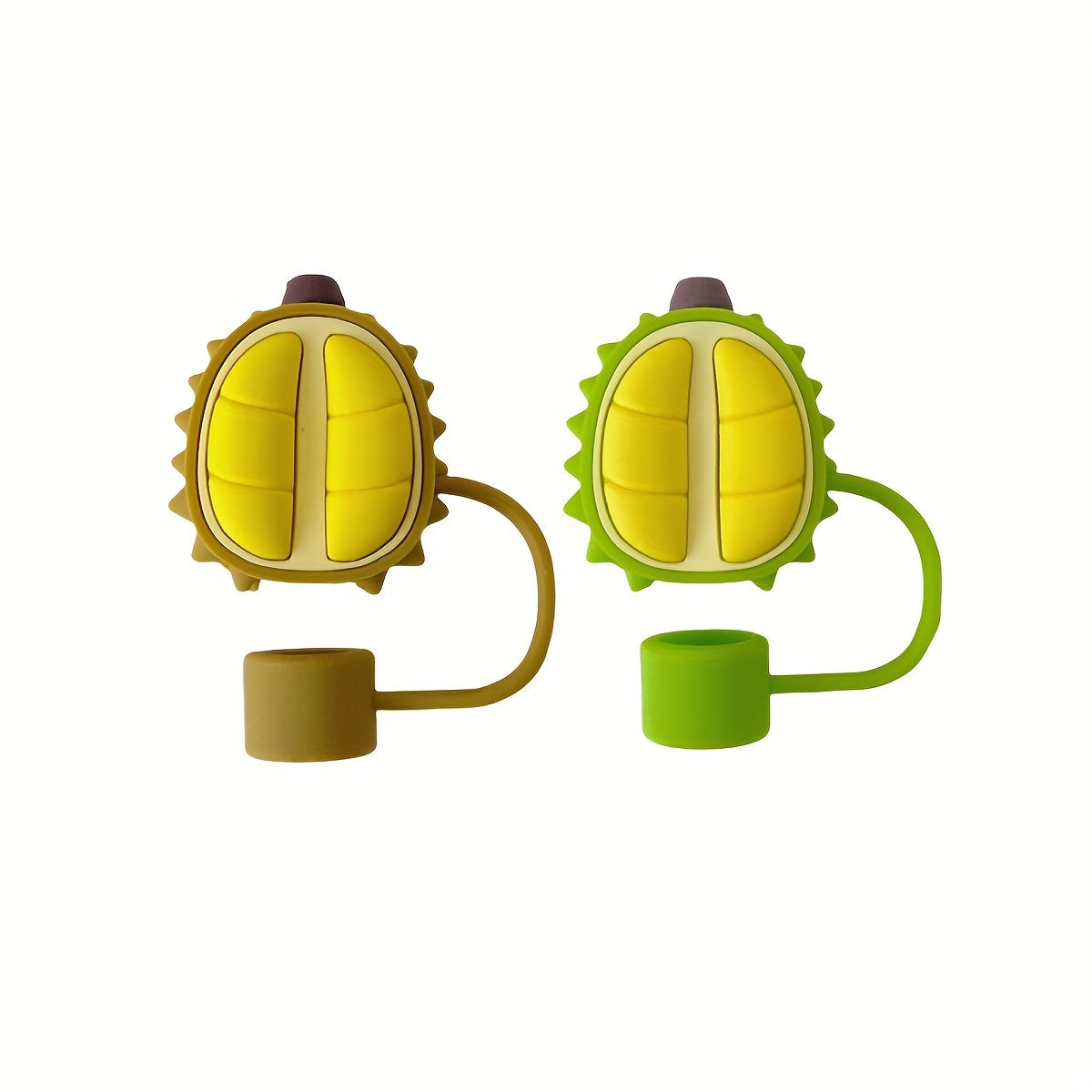 Reusable Silicone Straw Covers for Cups, Fruit and Sunflower Design, Dustproof