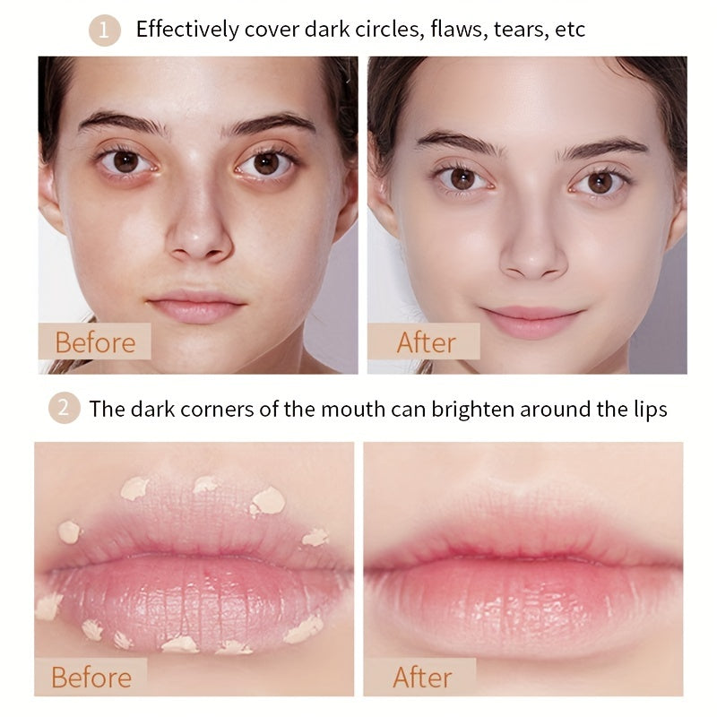 Women High Coverage Concealer Cream for Dark Circles Blemishes Waterproof Long Wear