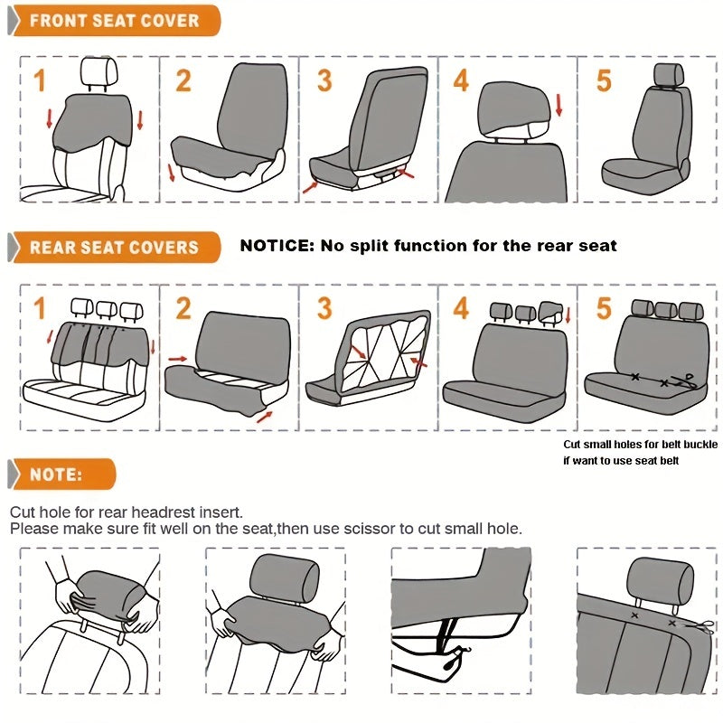 Pink Car Seat Cover Set for Women 9pcs Airbag Compatible Plush Polyester