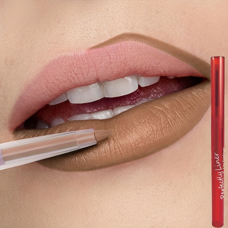 Lápiz labial mate nude para mujer, lápiz de labios de larga duración, a prueba de agua