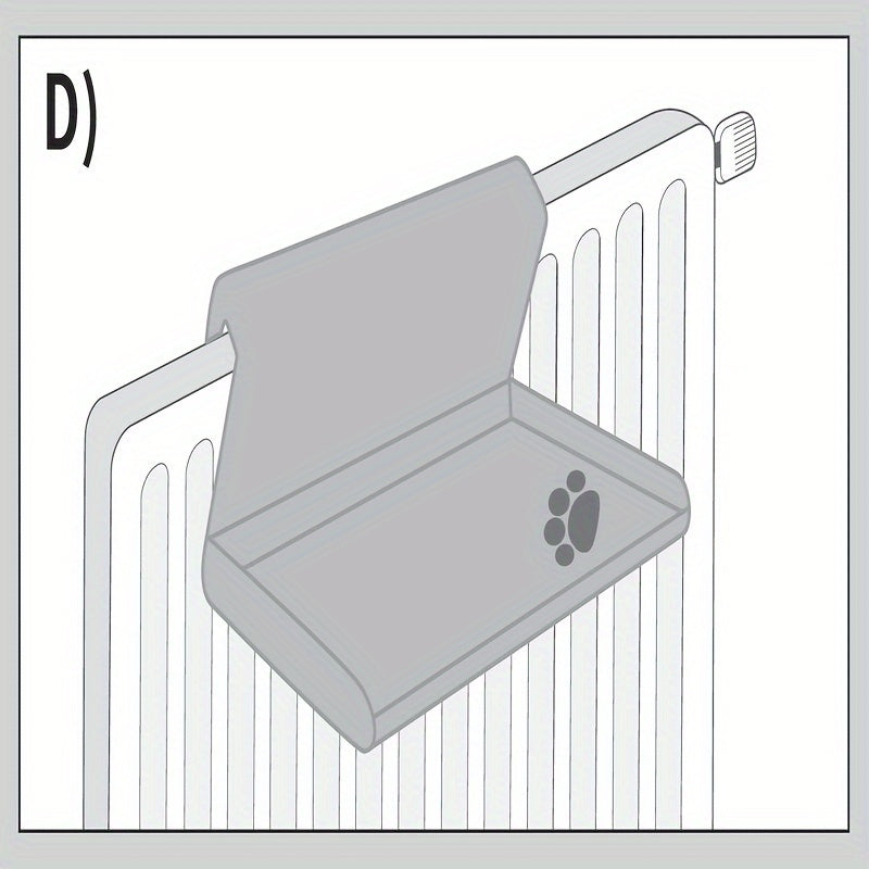 Detachable Foldable Cat and Small Dog Hammock in Cozy Polyester