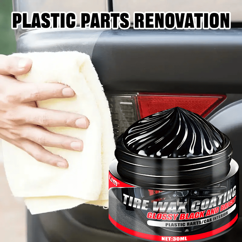 Набор для обновления интерьера автомобиля, пластичный воск для шин, глянец, восстановитель, 30 мл, долговечный