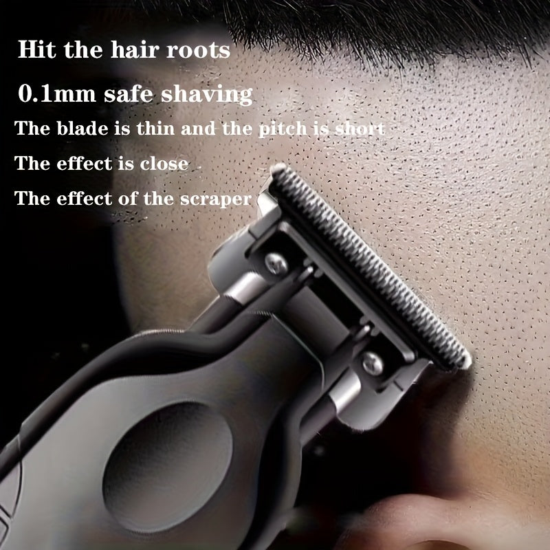 Electric Hair Trimmer Portable Rechargeable 2-in-1 Shaver & Clipper with 12 Attachments