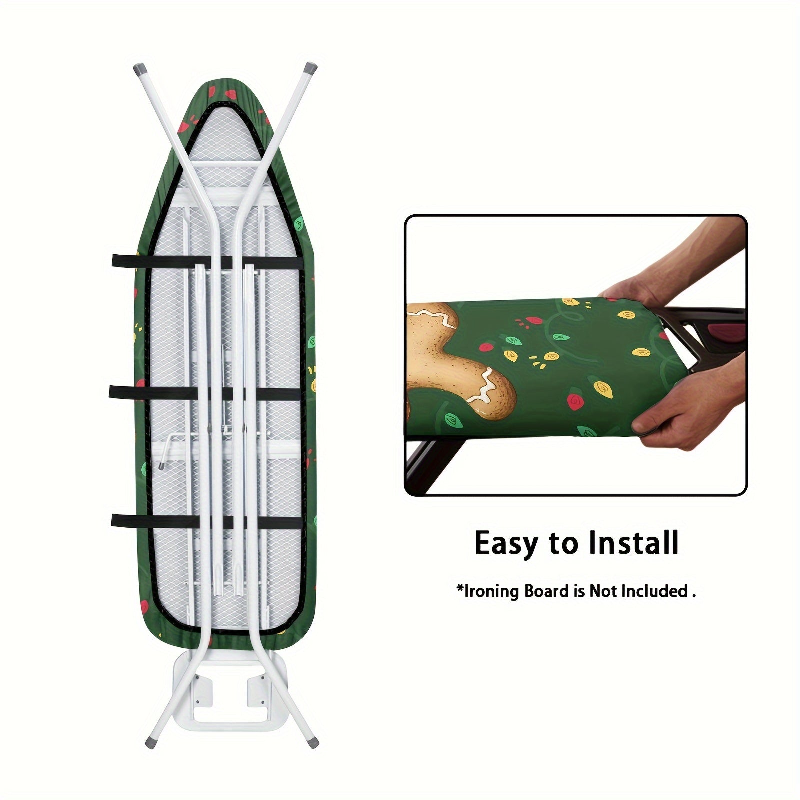 Christmas Themed Ironing Board Cover Fits Most Sizes Dust Protection